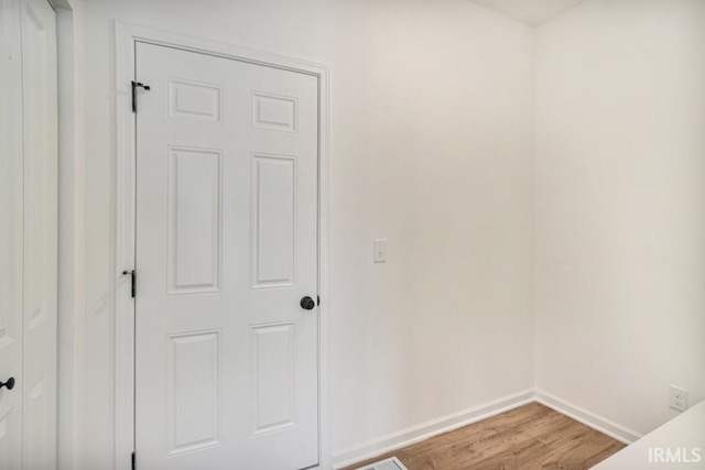 interior space with light wood-type flooring