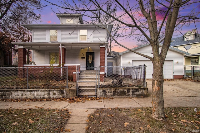 view of front of house with a porch