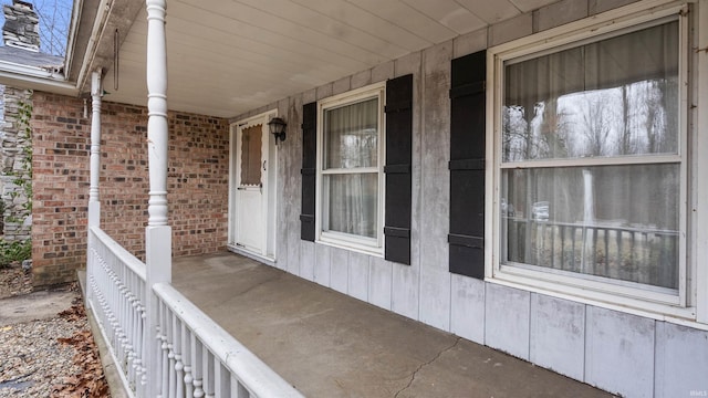 view of patio with covered porch