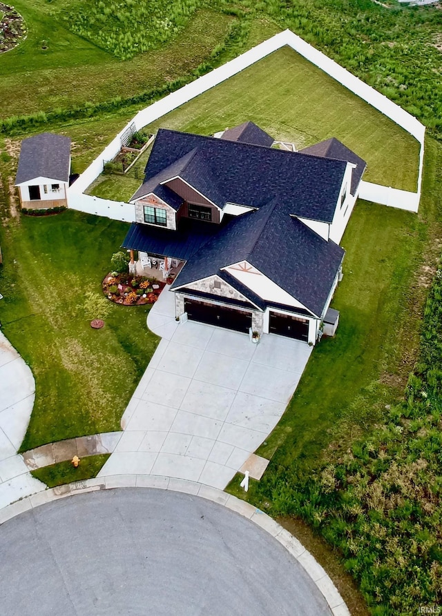 birds eye view of property