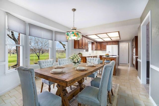 view of dining room