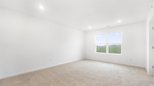 view of carpeted empty room