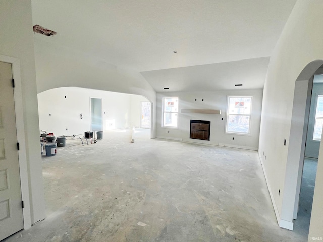 view of unfurnished living room