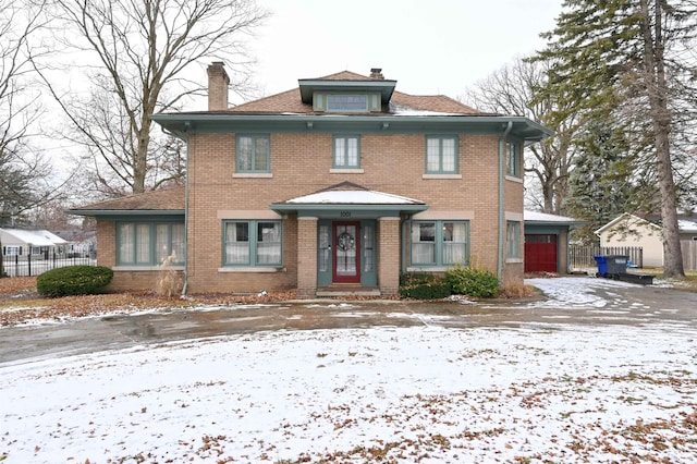 view of front of house featuring a garage