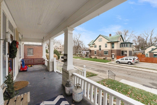 view of patio / terrace featuring covered porch