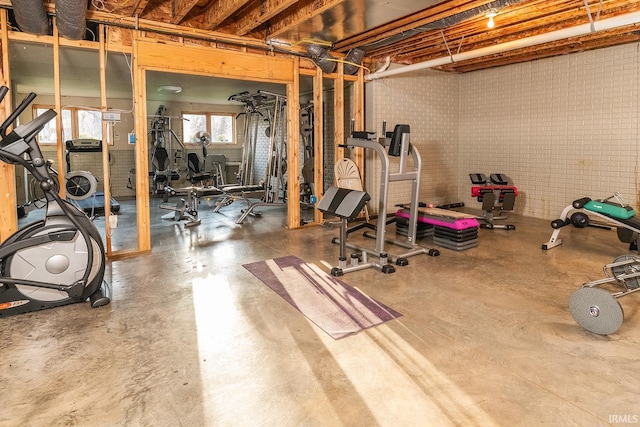 view of exercise room