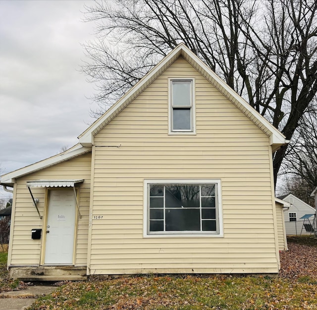 view of rear view of property