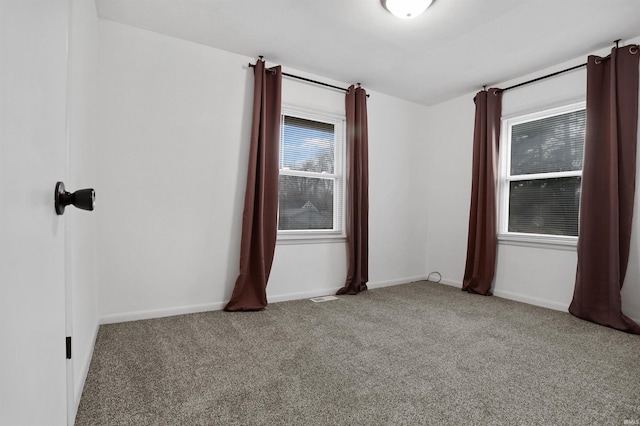 view of carpeted empty room