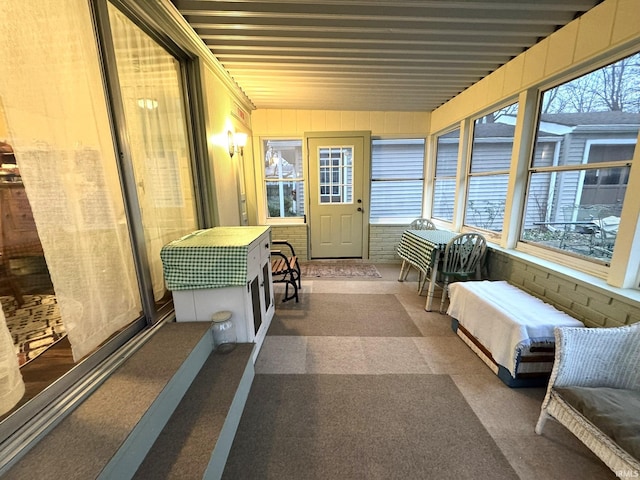 view of sunroom / solarium