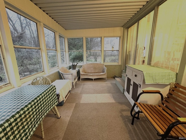 view of sunroom / solarium