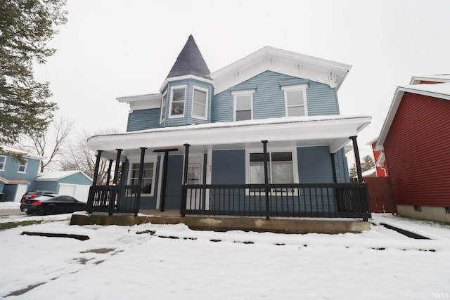 view of front facade with covered porch