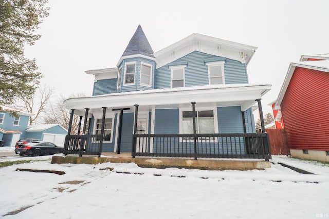 view of front of house with covered porch