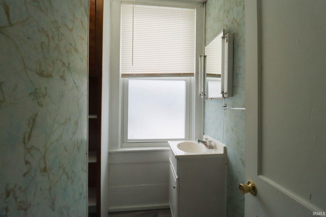 bathroom featuring vanity