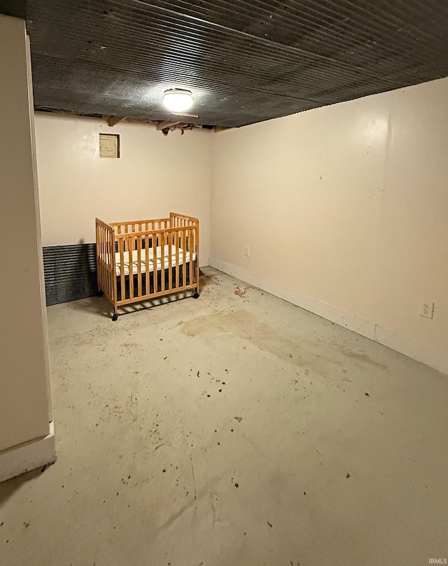 view of basement