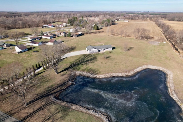 bird's eye view featuring a rural view