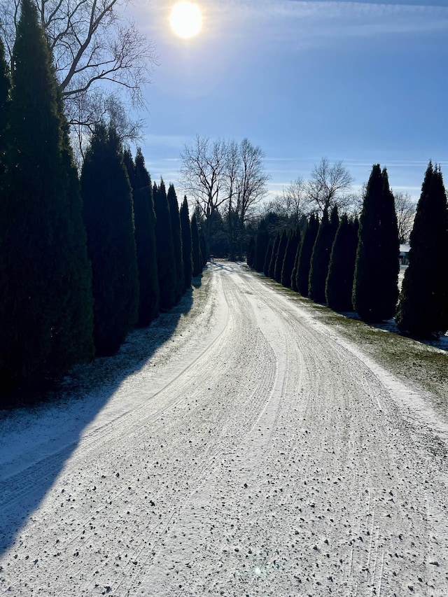 view of road