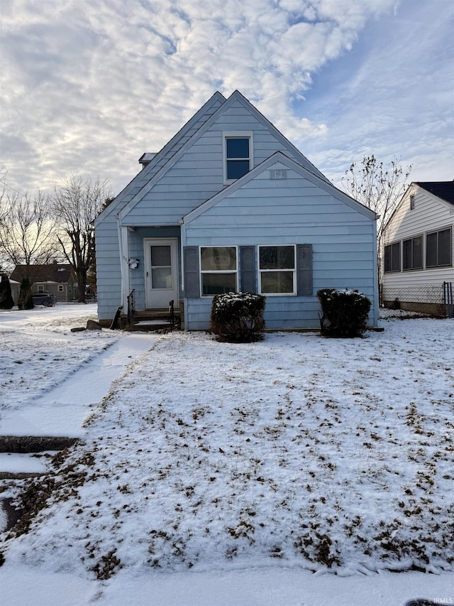 view of front of home