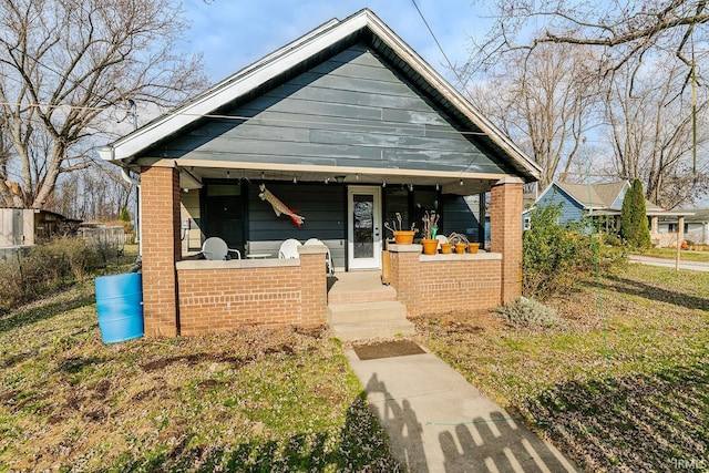 bungalow-style house featuring a porch