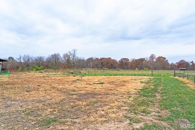 view of yard featuring a rural view