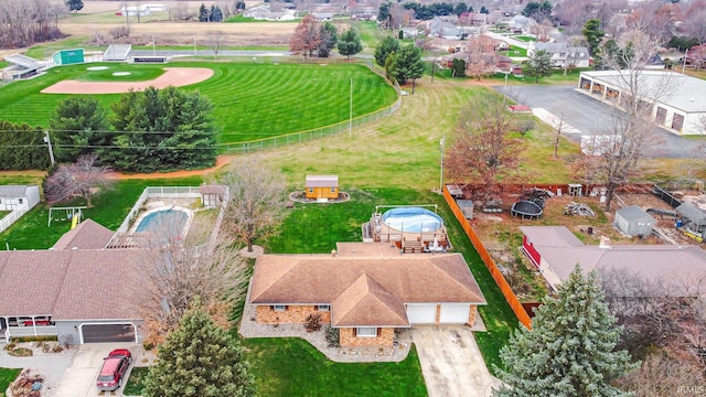 birds eye view of property