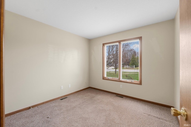 view of carpeted empty room