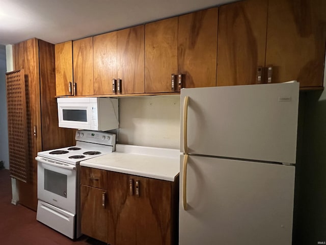 kitchen with white appliances