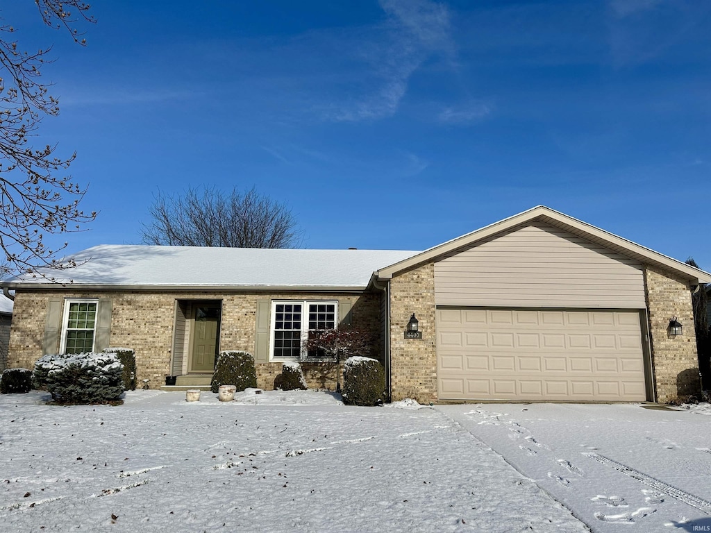 ranch-style house with a garage