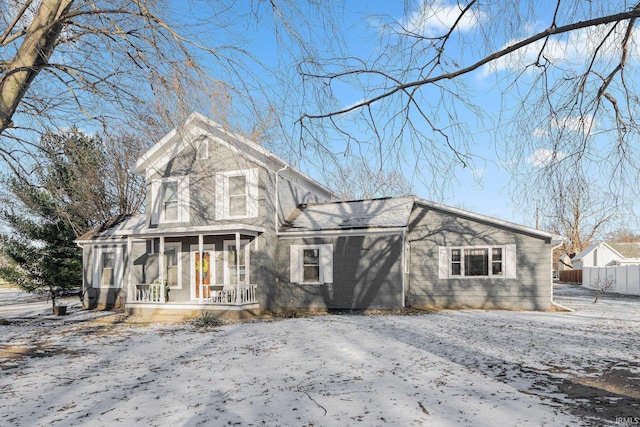 view of front facade with a porch