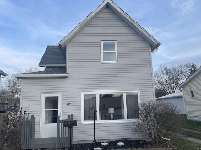 view of rear view of property