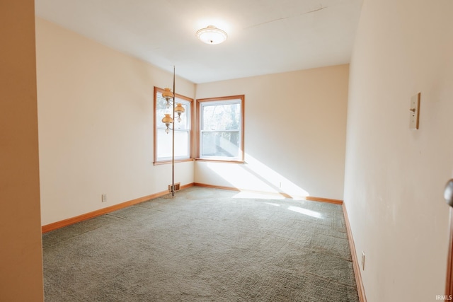 view of carpeted empty room