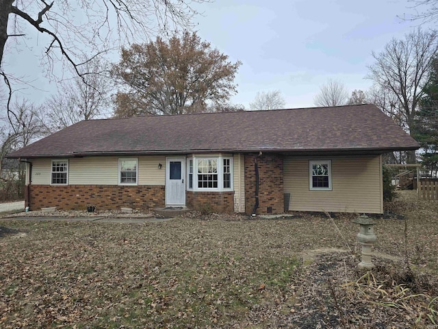 view of ranch-style home