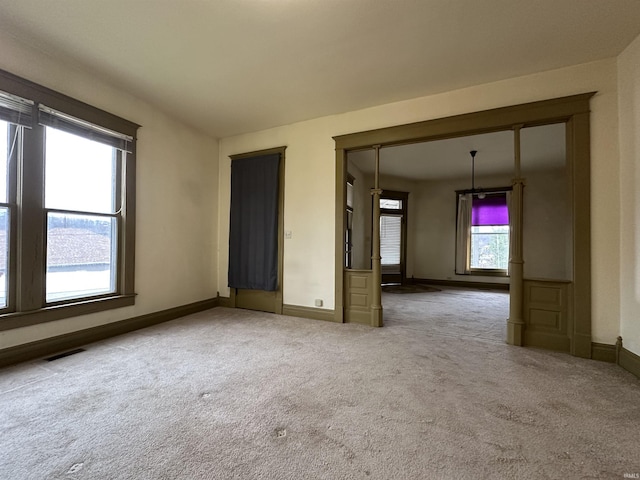 view of carpeted empty room