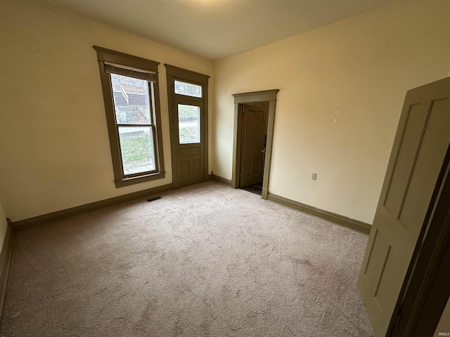 view of carpeted empty room