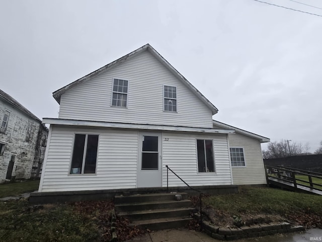 view of rear view of property