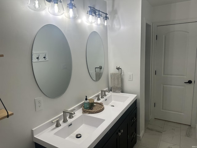 bathroom with vanity