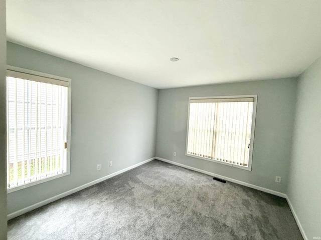 view of carpeted empty room