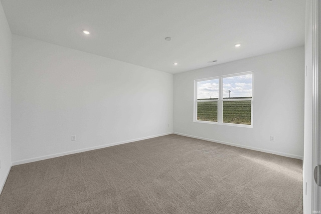 view of carpeted empty room