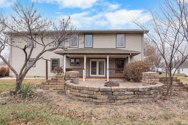 view of front of house featuring covered porch