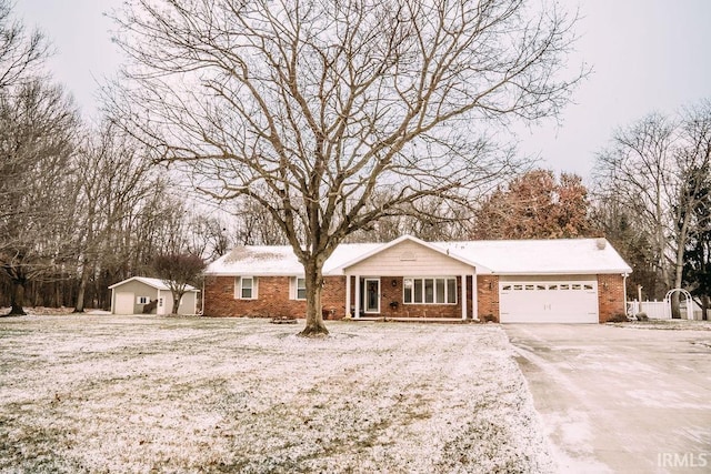 ranch-style house with a garage