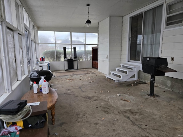 view of sunroom / solarium