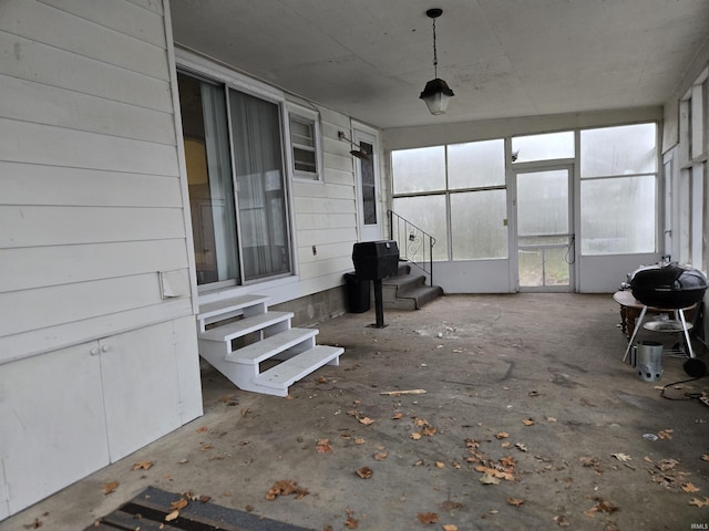 view of sunroom