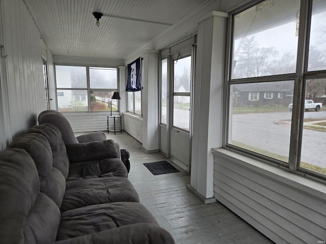 sunroom with a healthy amount of sunlight