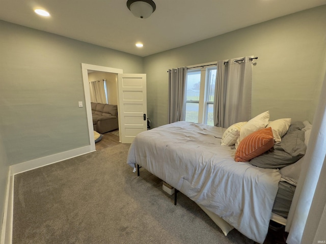 bedroom featuring carpet floors