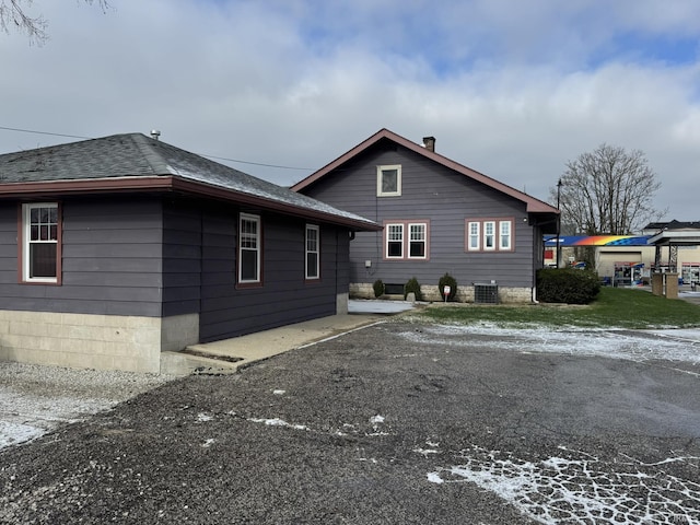 back of house featuring a patio and central AC