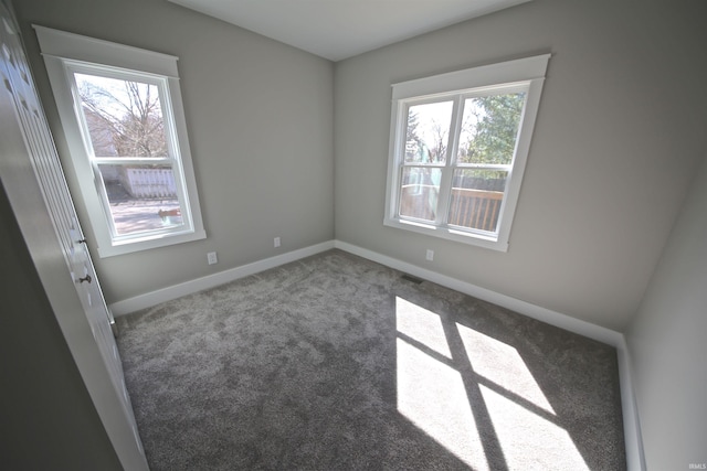 view of carpeted empty room