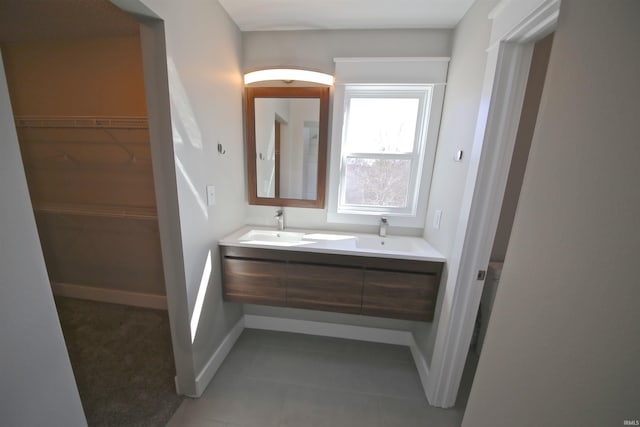 bathroom with vanity