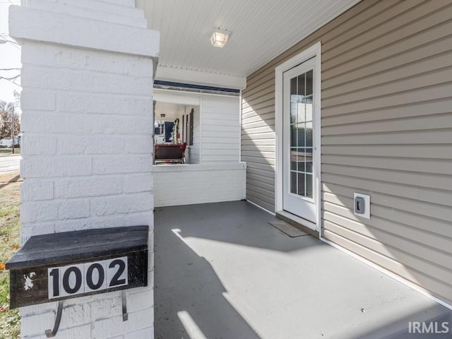 view of patio / terrace featuring covered porch