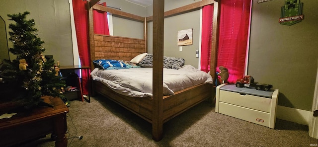 bedroom featuring carpet flooring