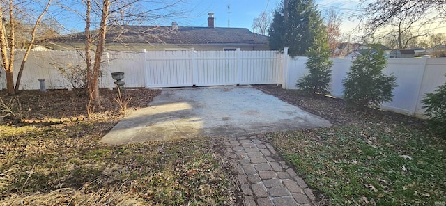 view of yard with a patio