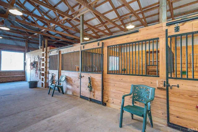 view of horse barn